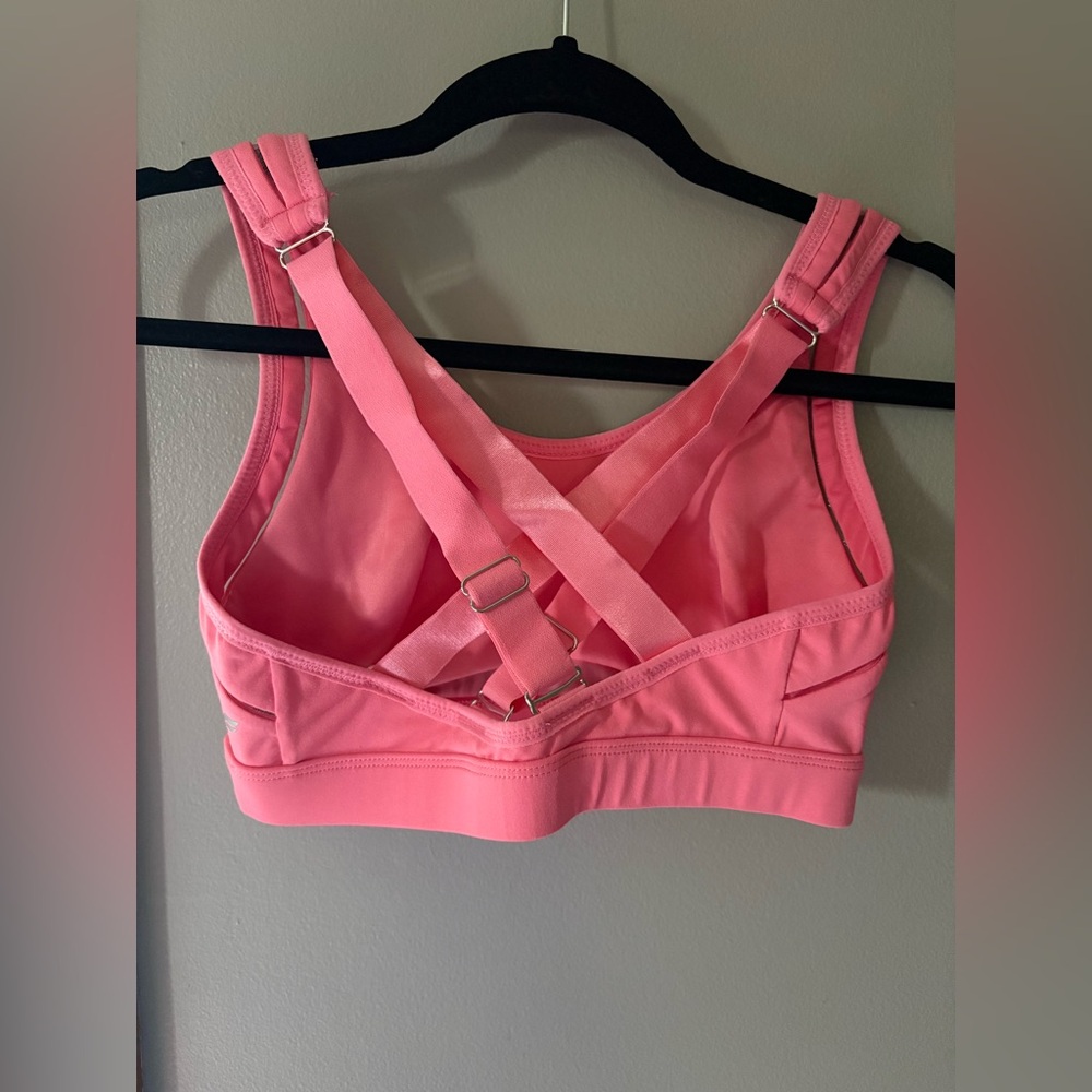 Fabletics Pink Sports Bra Racerback - Picture 2 of 4